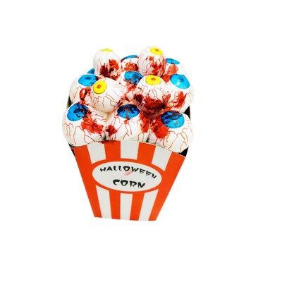 Halloween popcorn trick-or-treating foam eyeballs 眼珠爆米花