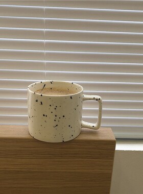 Ins Creative Retro Ceramic Splash Ink Wave Dot Mug Coffee Mi