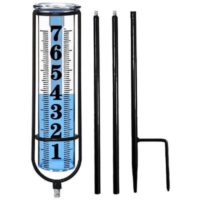 Outdoor Freeze Proof Rain Gauge Adjustable Height Rain