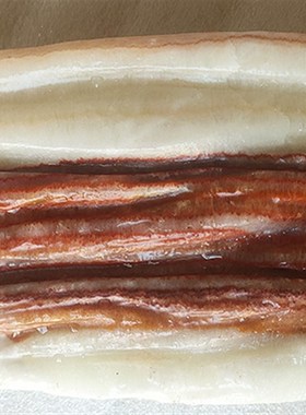 奇石天然广西肉石猪肉石东坡肉红烧肉纹理石猪蹄脚富贵肉装饰摆件