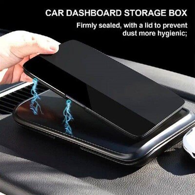 Dashboard Organizer Double-Layer Magnetic Center Console