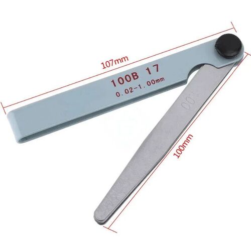Feeler Gauge17 Blades Feeler Gauge Metric  Filler 0.02-1.00m