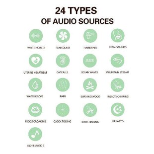 Speaker Warm Light LED Sleep Noise Smart White