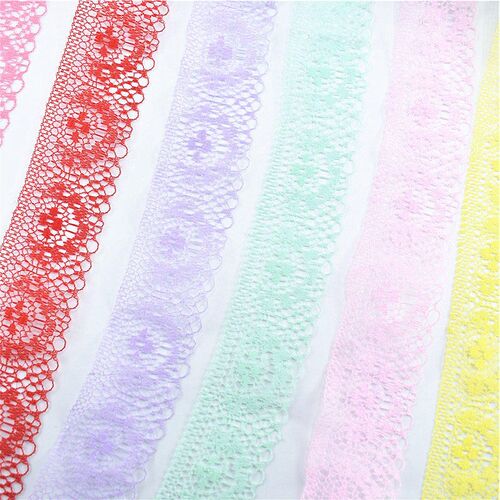 10yards 15Colors Lace Ribbon Tape 40MM diy african lace fabr