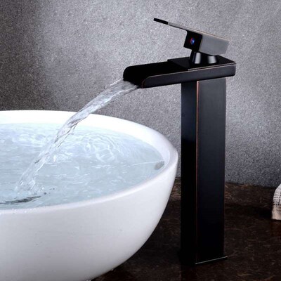 Black Copper Core Hot and Cold Wash Basin Faucet Washbasin B