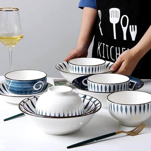 Dishes set Japanese tableware ceramic bowl plate combination