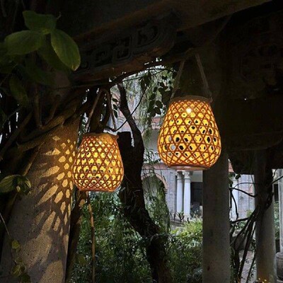 Solar Lantern Outdoor Hanging Lantern Lights with Handle