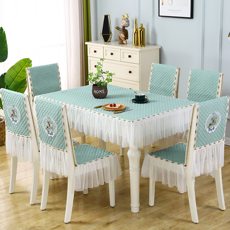 长方形餐桌椅子罩连体防滑加厚圆形棉布台布餐桌桌布椅垫装新,居家布艺,桌布,淘宝优惠券,粉丝福利购,淘宝优惠卷