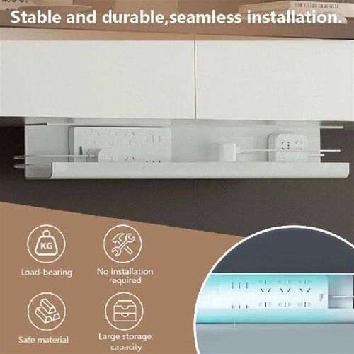 Under Desk Cable Management Tray Self Adhesive Cable