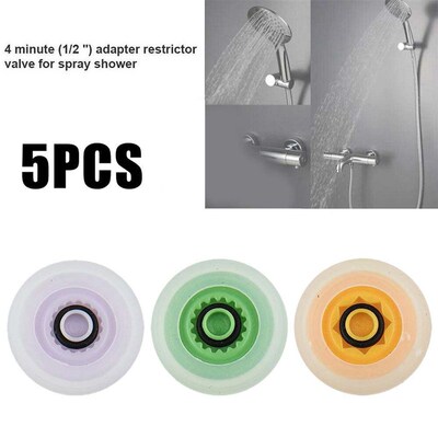 5pcs Flow Reducer Overhead Shower Limiter Set Up To 70% Wate