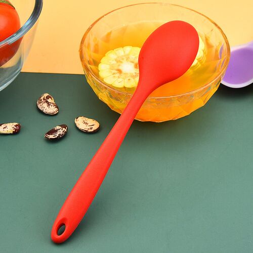 8 Colors Silicone Spoon Heat Resistant Easy To Clean Non-sti