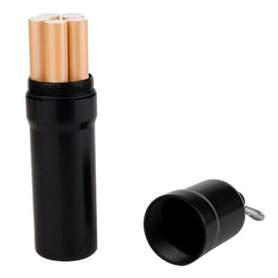 Stainless Steel Sealed Cigarette Case 5 Cigarettes With