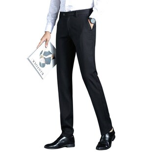 Loose Casual raping Mens Spring Pants Business Pan Straight