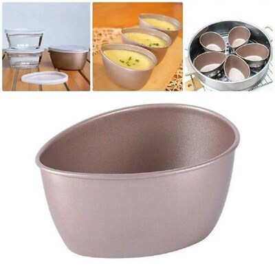 1Pcs Metal Glass Steamed Egg Bowl New Easy Demoulding Heat