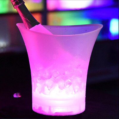 Champagne Beer Bucket 4 Color LED 5L Bars Night Party LED Li