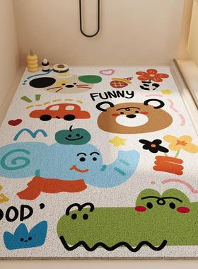 淋浴房浴室地垫洗澡专用卫生间洗浴防滑镂空丝圈脚踩垫厂家