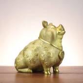 铜猪摆件十二生肖猪装 百福猪福JEM字猪猪家店铺铜摆件居饰