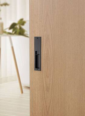 移门锁简约内室推拉YX001门嵌入式暗平拉手卫生间厨房移木锁门钩