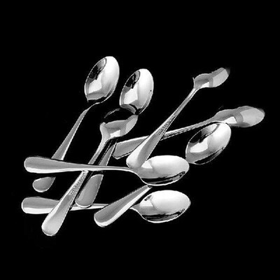 8 Pcs Demitasse Espresso Stainless Steel Spoon Tea Coffee