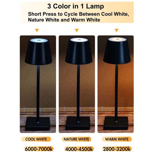 USB Rechargeable Mushroom LED Night Light 3 Color Desk Lamp