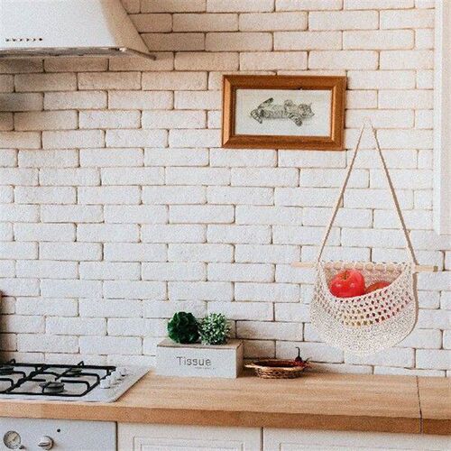 Wall Mounted Fruit Basket Net Bag Home Decor for Kitchen