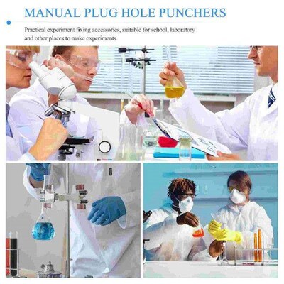4pcs Manual Laboratory Punch Punch Rubber Stopper Piercing