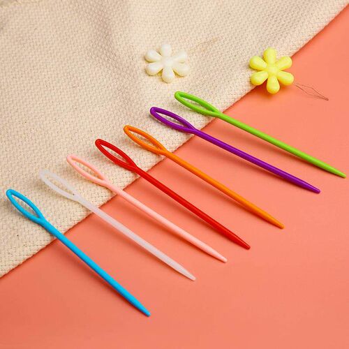 Accessories needles, sewing needles, plastic colored needles
