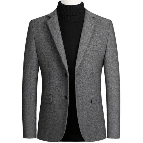 2024 Autumn And Winter New Mens Coat Woolen Small Suit Busi