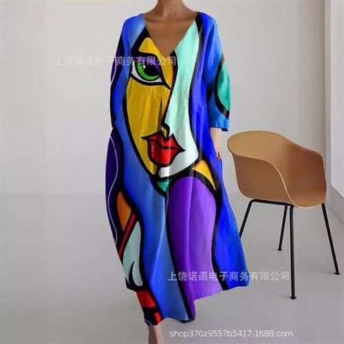 2025 Womens Loose Round Neck Fashion High-grade Long Sleeve