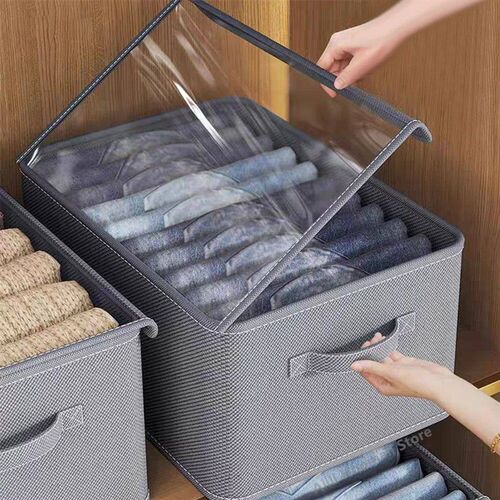 Clothes Storage Box With Lid Bedroom Drawers Organizer For U