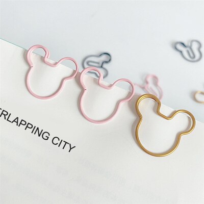 20pcs cartoon Shape Metal Paperclip on Book Paper Creative