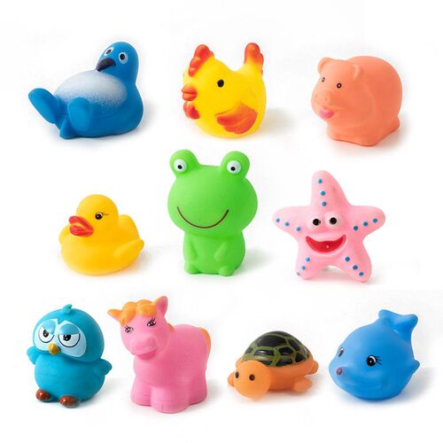 10 Pcs/set Baby Cute Animals Bath Toy Swimming Water Toys So