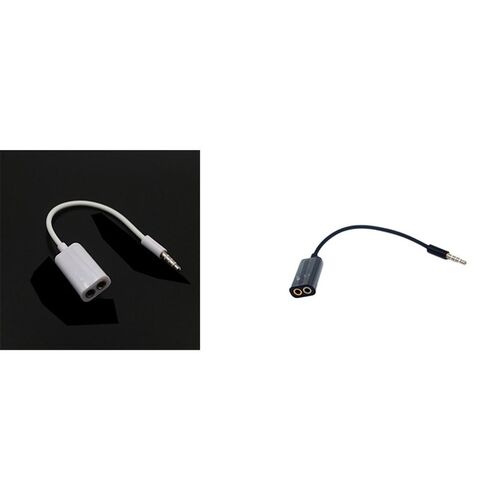 2021 HOT 1 To 2 3.5mm Stereo Splitter Audio Male To Earphon