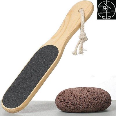Foot peeler dehulling tool heel home scrub rubbing board