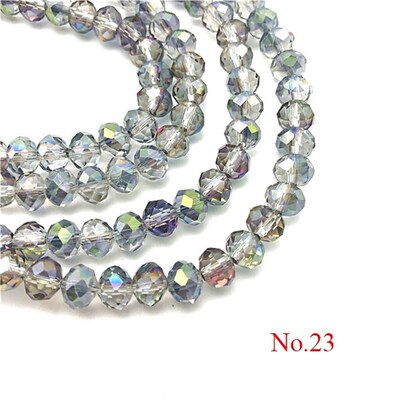 3x4mm/4x6mm/6x8mm Crystal Rondel Beads Wheel Faceted Glass B