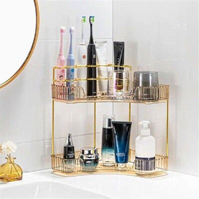 Bathroom Storage Rack Countertop Organizer T Double Tier