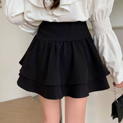 Woman Mini Skirts Cute Kawaii Tight Womens High Waist A Lin