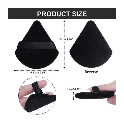 10/12 Pcs Triangle Powder Puff Wet Dry Use For Loose Powder