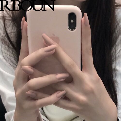Nail Art Fake Nails Stiletto Tips Clear Press on Long False