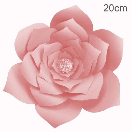 2pcs 20cm DIY Paper Flowers Kids Birthday Party Bac