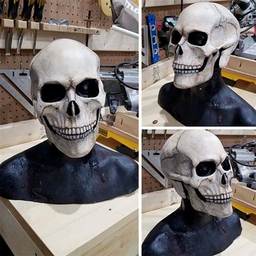 Full Head Skull mak Halloween Mak Latex Mak Skull Mak Horror