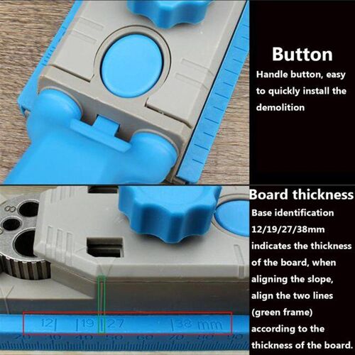 Multi-purpose Round Wood Tenon Locator Drilling Positioner D
