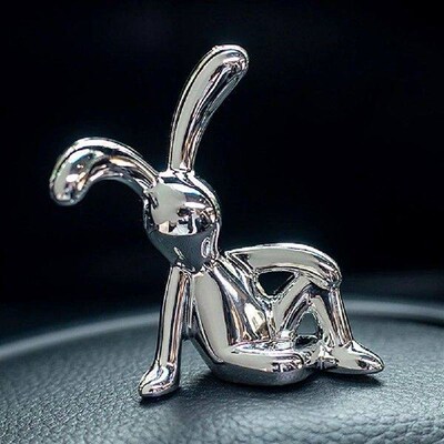 Cartoon Bunny Sculptures Modern Style Sitting Rabbit