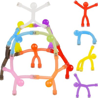 10Pcs Mini Man Magnetic travel toys for kids Rubber Magnet