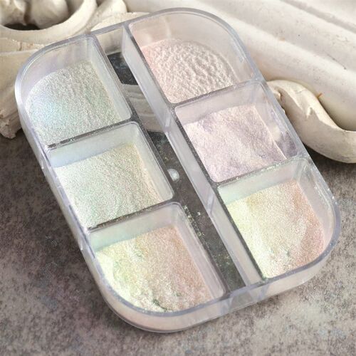 Chrome Nail Powder Metallic Mirror Effect Aurora Magic Pearl