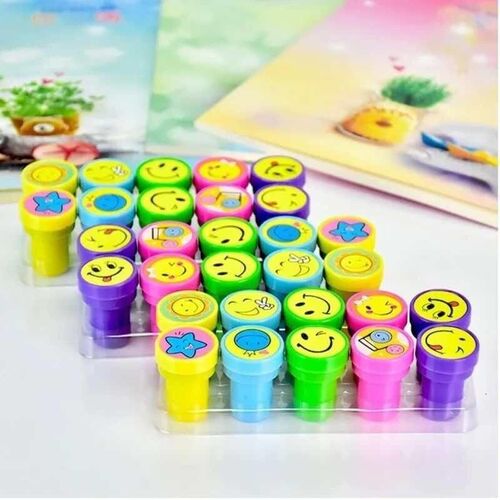 10pcs/Lot Children Toy Stamps Cartoon Looking Good Face Kids