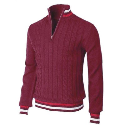 Thickened version Autumn and Winter Mens Quarter-Zip