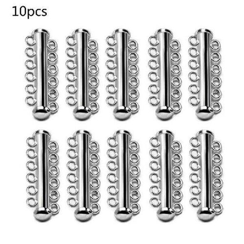 End Caps Slider Clasp Chain Buckle Hook Barrel Clasps for