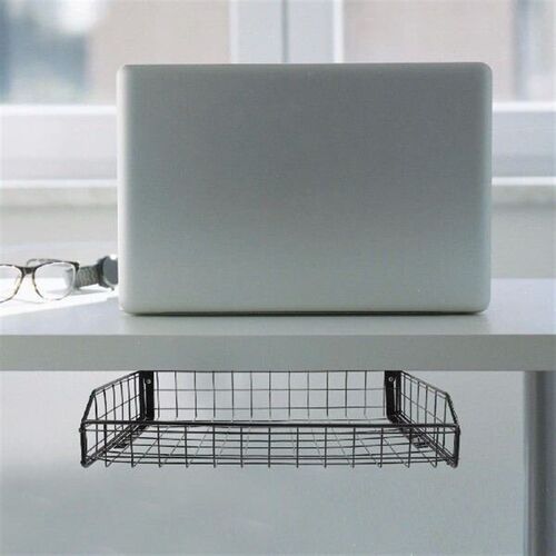 Cable Management Tray Large Black Under Desk Wire ganizer
