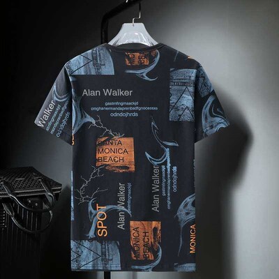 Summer plus fertilizer increase mens mercerized cotton T-sh